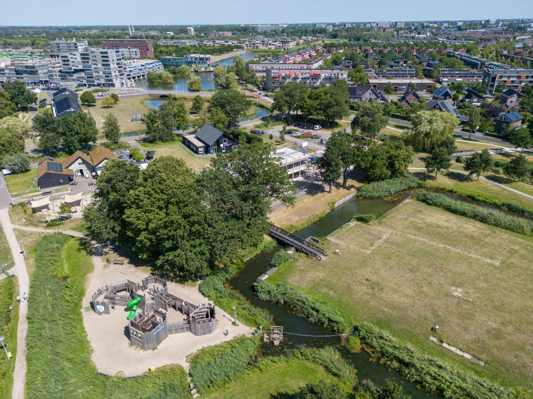 Drone foto Park de Stadshoeve Zwolle Stadshagen