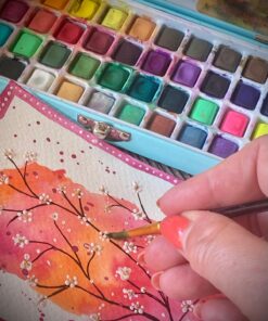 Workshop kerstkaart schilderen